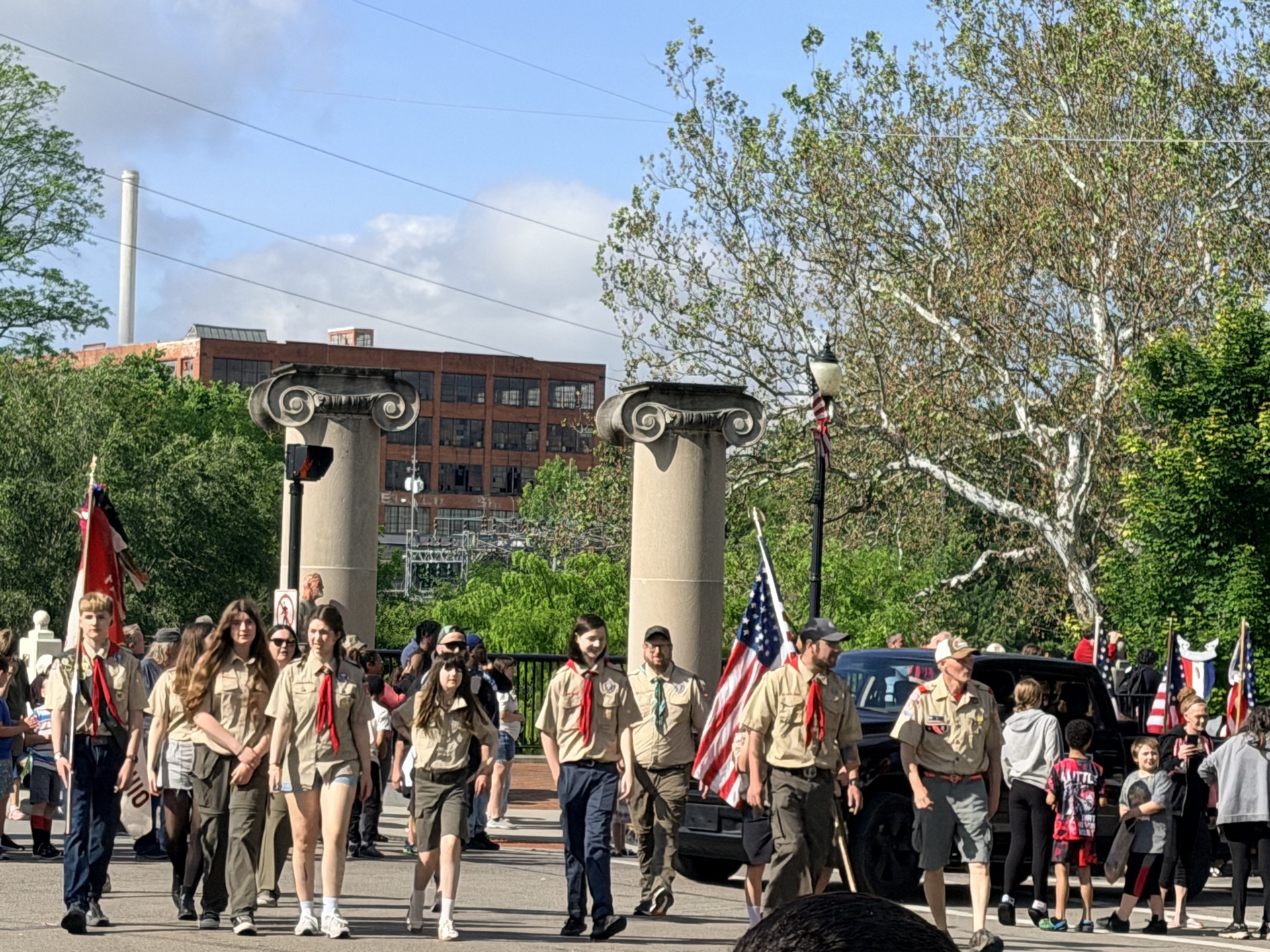 Scouts enjoying time together outdoors